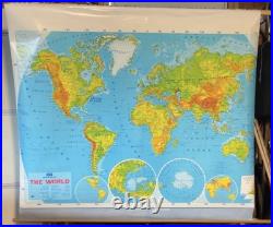 Vintage Classroom Word Map 1989 Cold War Era USSR