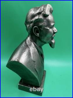 Vintage Communism FELIX DZERZHINSKY Metal Bust Statue Soviet Union USSR