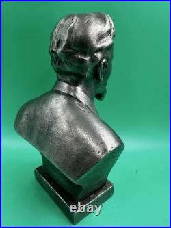Vintage Communism FELIX DZERZHINSKY Metal Bust Statue Soviet Union USSR
