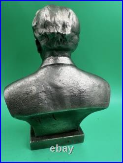 Vintage Communism FELIX DZERZHINSKY Metal Bust Statue Soviet Union USSR