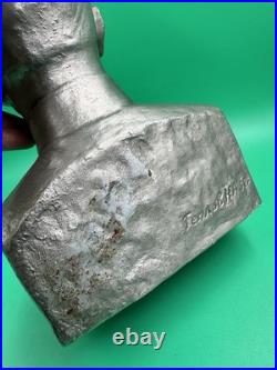 Vintage Communism FELIX DZERZHINSKY Metal Bust Statue Soviet Union USSR Signed Vintage Communism FELIX DZERZHINSKY Metal Bust Statue Soviet Union USSR Signed
