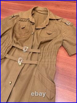 Vintage Dress women military soldier soviet period Original