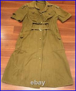 Vintage Dress women military soldier soviet period Original
