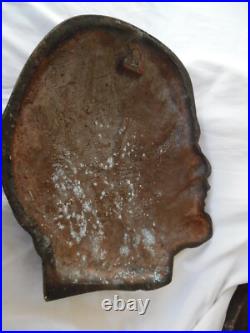 Vintage LENIN Bust USSR Cast Wall Building PLAQUE Soviet Union Russia 5.5 lb 13