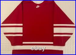 Vintage Nike V-Series CCCP Soviet Union Russia Hockey Jersey USSR Large