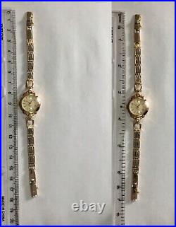 Vintage Original Soviet Platinum PT950 & 14K 583 Rose Gold Watch ZARIA USSR