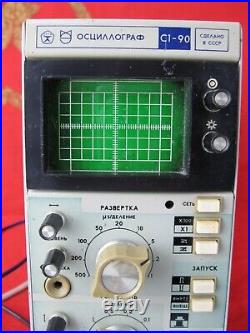 Vintage Oscilloscope S1-90 working Soviet Union Russian 1979 USSR