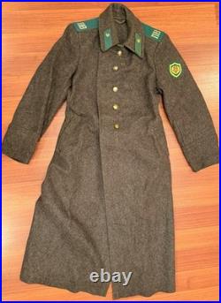 Vintage Overcoat Border Guard kgb soviet period Ussr Original