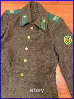 Vintage Overcoat Border Guard kgb soviet period Ussr Original