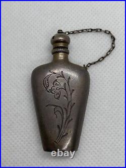 Vintage Pendant Soviet Union Sterling Silver 875 USSR Perfume Bottle 1950s