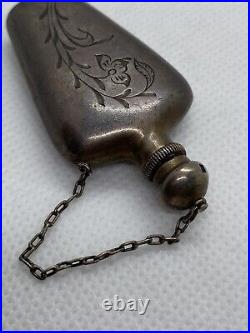 Vintage Pendant Soviet Union Sterling Silver 875 USSR Perfume Bottle 1950s