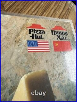 Vintage Pizza Hut Menu USSR Moscow Early 1990s Cold War Soviet Union Rare