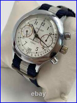 Vintage Poljot Chronograph Watch Ussr Soviet Union 23j Manual wind Men's 36mm