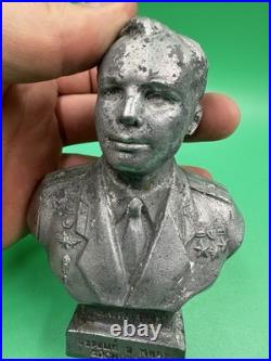 Vintage Rare Bust/Statue USSR Soviet Union 1st Cosmonaut Yuri Gagarin Russian