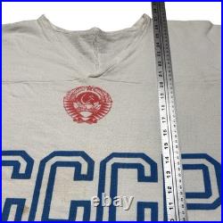 Vintage Rare CCCP #15 Khomutov Russia Hockey Soviet Union Jersey XL 80s