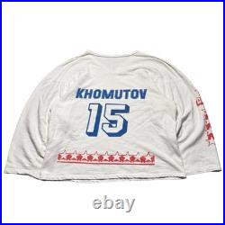 Vintage Rare CCCP #15 Khomutov Russia Hockey Soviet Union Jersey XL 80s