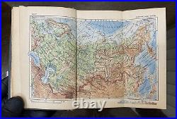 Vintage Rare Soviet Union ATLAS USSR 1940s