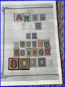 Vintage Russia USSR Stamp Collection 2590+ Stamps 1865-1975 Mint & Used