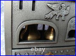Vintage Russian Soviet Union USSR Valdai Bells Bronze Cigarette case House