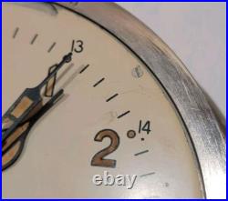 Vintage Russian USSR Soviet Union Ship Cabin Submarine Mechanical Clock Runs