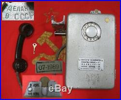 Vintage STREET payphone PHONE 1989 PAST CENTURY Soviet Union USSR