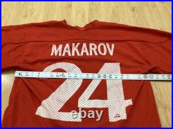 Vintage Sergei Makarov CCCP Signed Autographed Hockey Jersey Russia Soviet Union