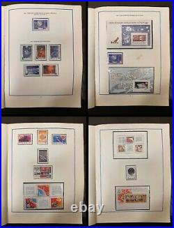 Vintage Soviet Postage Stamp Album SPACE COSMOS USED STAMPS USSR