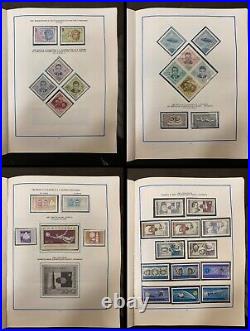 Vintage Soviet Postage Stamp Album SPACE COSMOS USED STAMPS USSR