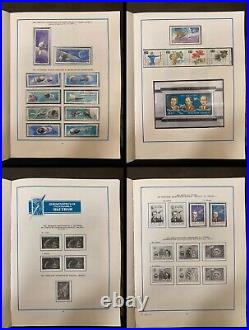 Vintage Soviet Postage Stamp Album SPACE COSMOS USED STAMPS USSR