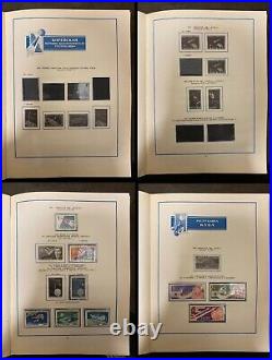 Vintage Soviet Postage Stamp Album SPACE COSMOS USED STAMPS USSR