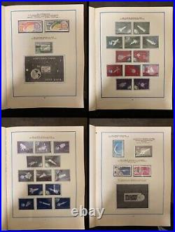 Vintage Soviet Postage Stamp Album SPACE COSMOS USED STAMPS USSR