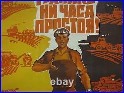 Vintage Soviet Poster, 1972 very rare, 100% original
