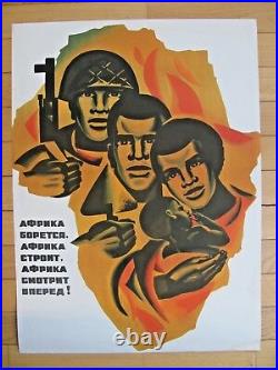 Vintage Soviet Russian Poster, 1970 very rare, 100% Original