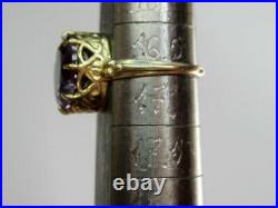 Vintage Soviet Russian Sterling Silver 875 Ring Alexandrite, Women's Jewelry 6.5