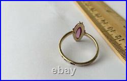 Vintage Soviet Russian Sterling Silver 875 Ring, Women's Jewelry Size 7.75