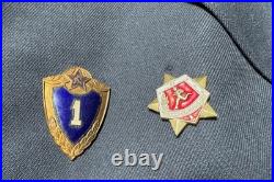 Vintage Soviet Union MVD Internal Police Troops Uniform Tunic Jacket USSR Badges