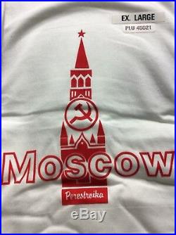 Vintage Soviet Union Russia USSR Perestroika Moscow Political Sweatshirt New XL