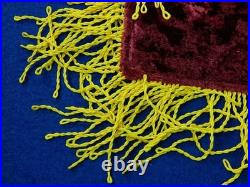 Vintage Soviet Union Russian Russia Ukraine USSR Large Velvet Red Flag Banner