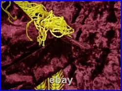 Vintage Soviet Union Russian Russia Ukraine USSR Large Velvet Red Flag Banner