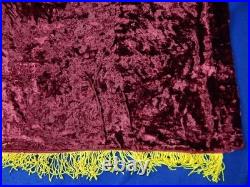 Vintage Soviet Union Russian Russia Ukraine USSR Large Velvet Red Flag Banner