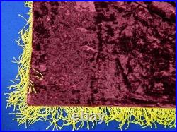 Vintage Soviet Union Russian Russia Ukraine USSR Large Velvet Red Flag Banner