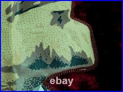 Vintage Soviet Union Russian Russia Ukraine USSR Large Velvet Red Flag Banner