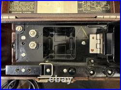 Vintage Soviet Union TAI-43-P Military Field PHONE in Bakelite box USSR, 1966s