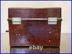 Vintage Soviet Union TAI-43-P Military Field PHONE in Bakelite box USSR, 1966s