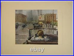 Vintage Soviet Union USSR Feminism woman Socialist realism Moscow car art print