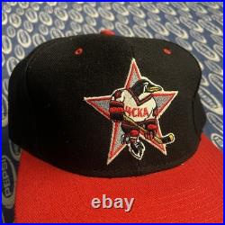 Vintage Soviet Union USSR Moscow Russian Penguins HCKA Hockey SnapBack Hat