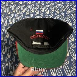Vintage Soviet Union USSR Moscow Russian Penguins HCKA Hockey SnapBack Hat