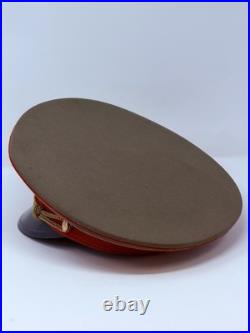 Vintage Soviet Union USSR Russian Military Officers Visor Cap Hat Cold War Era