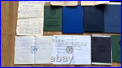 Vintage Soviet Union set documents USSR original for husband and wife Russian