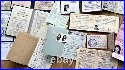 Vintage Soviet Union set documents USSR original for husband and wife Russian